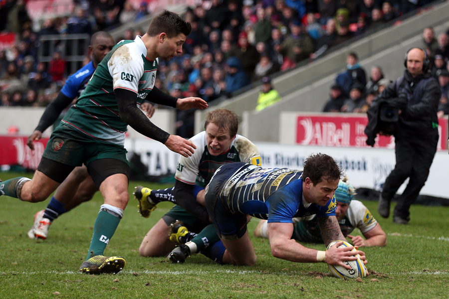 Danny Cipriani scored the decisive try for Sale against Leicester.