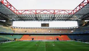 The San Siro stadium, Milan, April 2, 2007
