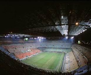 A general view of the San Siro, Milan, February 1, 2001