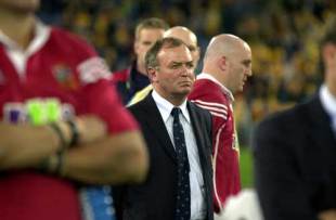 British and Irish Lions head coach Graham Henry reflects on a narrow series defeat following the Lions' 29-23 loss to the Wallabies in the third and final test. Australia v British and Irish Lions, Third Test, Telstra Stadium, July 14 2001.