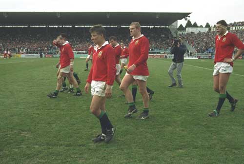 Dejected Lions leave the pitch
