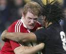 British and Irish Lions lock Paul O'Connell takes on Rodney So'oialo