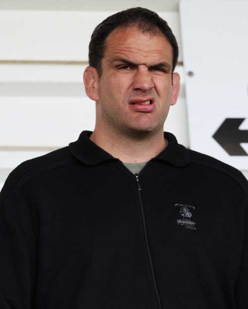England head coach Martin Johnson looks on from the stands