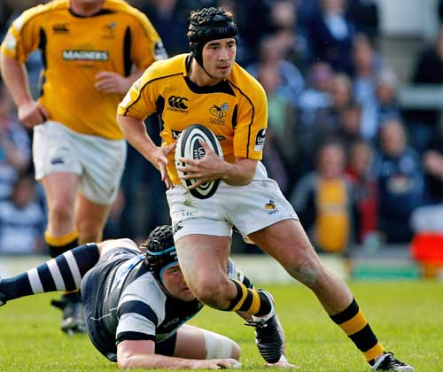 Wasps' Danny Cipriani takes on the Bristol defence