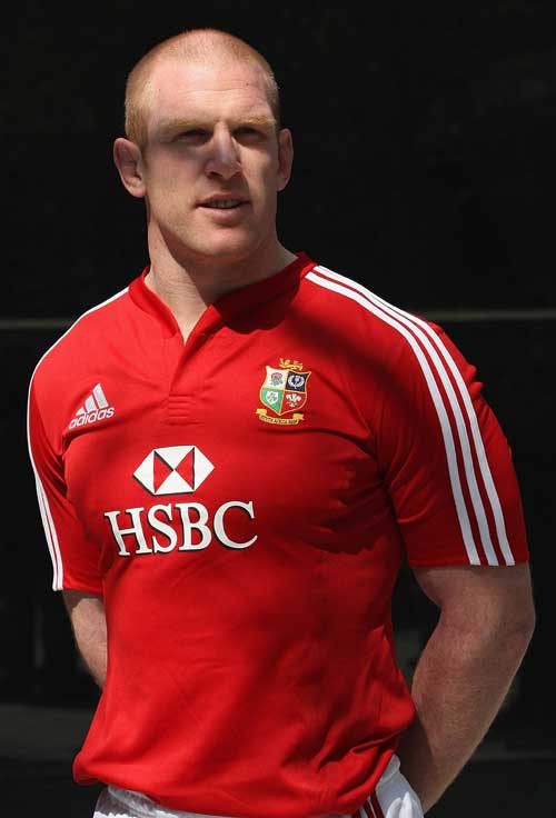 Ireland lock Paul O'Connell poses after he was named as captain of the Lions