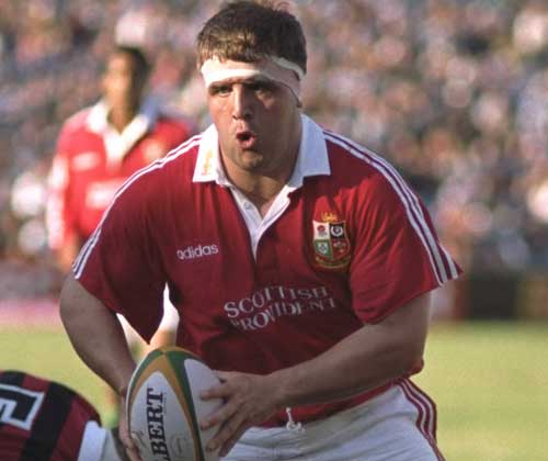 Tom Smith in action on the 1997 Lions tour of South Africa