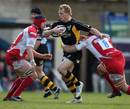 Wasps' Josh Lewsey runs with the ball against Gloucester