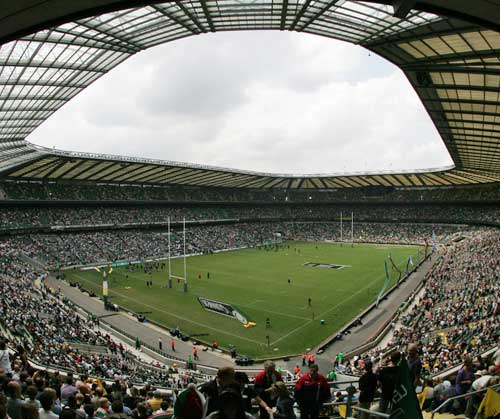 A general view of Twickenham Stadium during the 2007-08 Premiership Final