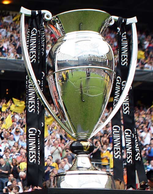 The Guinness Premiership trophy