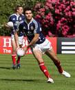 Lions scrum-half Mike Phillips passes the ball during training