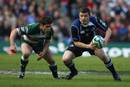 Leinster's Brian O'Driscoll looks for a way past Dan Hipkiss