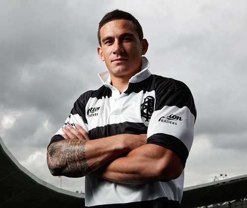 Sonny Bill Williams poses on the eve of his Barbarians bow