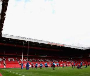 England train at Old Trafford ahead of their Test against Argentina, June 5, 2009