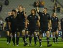 Richie McCaw salutes the All Black crowd