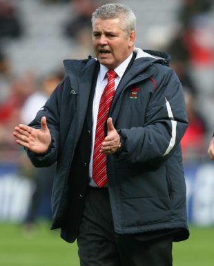 Warren Gatland the head coach of Wales looks on before the RBS 6 Nations match between Ireland and Wales at Croke Park on March 8, 2008 in Dublin, Ireland.