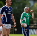 British & Irish Lions captain Paul O'Connell and head coach Ian McGeechan during training at Bishops School, Cape Town