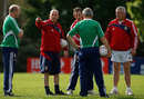 British & Irish Lions coaches talk tactics during training at Bishops School, Cape Town
