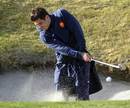 France centre Florian Fritz chips out of a bunker