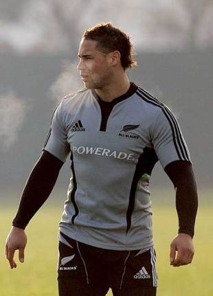 All Blacks centre Luke McAlister during training at Rugby Park, Christchurch, June 25, 2009