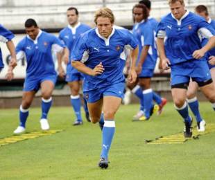 Toulon's Jonny Wilkinson takes part in his first training session, Stade Mayol, Toulon, France, July 2, 2009