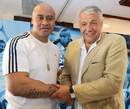 Marseille Vitrolles rugby club President, Claude Atcher welcomes new signing Jonah Lomu