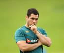 Australia flanker George Smith looks on during training at Leichhardt Oval