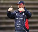 Auckland coach Mark Anscombe casts an eye over training