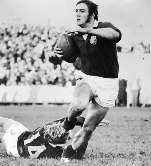 John Bevan in action for the Lions during the tour of New Zealand in 1971