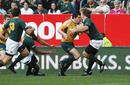 Australia's Adam Ashley-Cooper charges through to score in Cape Town