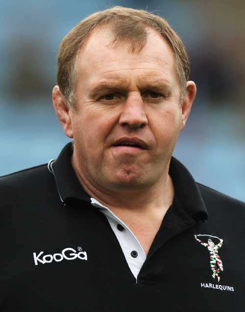 Harlequins director of rugby Dean Richards casts an eye over his side