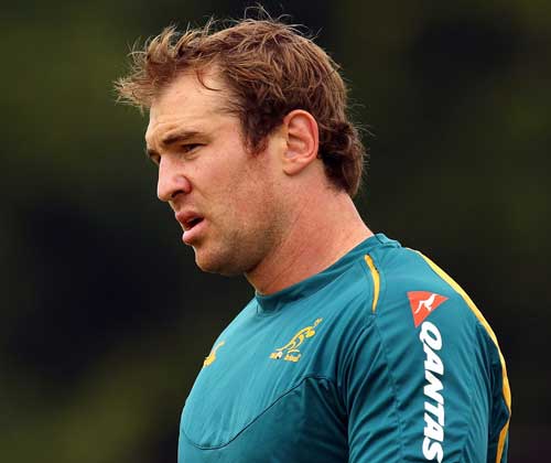 Wallabies flanker Rocky Elsom pictured in training