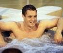 New Zealand's Dan Carter relaxes during a recovery session