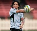 All Blacks back row Rodney So'oialo during a training session at the North Sydney Oval