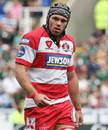 Gloucester's Andy Hazell in action