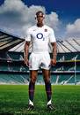 England's Ugo Monye poses in the team's new kit