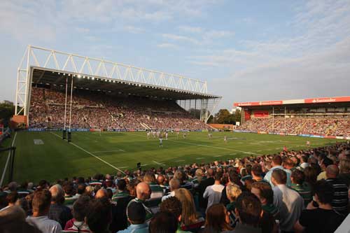 Leicester Tigers' new Caterpillar Stand