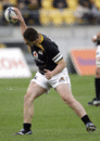 Wellington's Dane Coles hurles the ball away in frustration