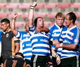 Western Province skipper Luke Watson celebrates a try, Western Province v Boland Cavaliers, Newlands, Cape Town, South Africa, October 3, 2009