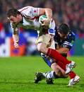 Ulster's Ryan Caldwell is tackled by Bath's Duncan Bell
