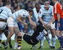 Racing Metro's defence gang up on Wasps' Will Matthews