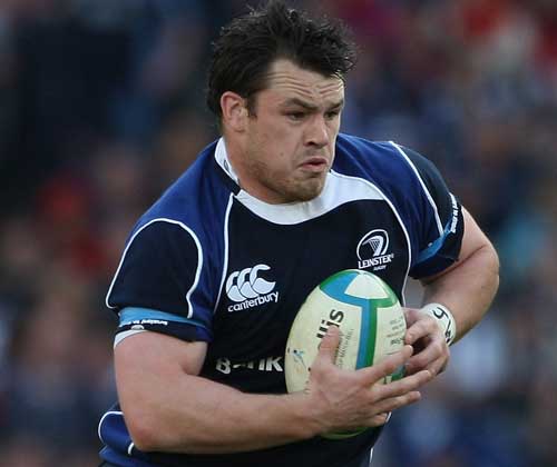 Leinster prop Cian Healy powers forward