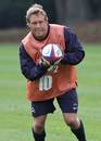 England's Jonny Wilkinson in action during a training session