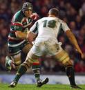 Leicester's Craig Hammond takes the attack to South Africa