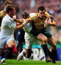 Australia's Adam Ashley-Cooper powers over for a try