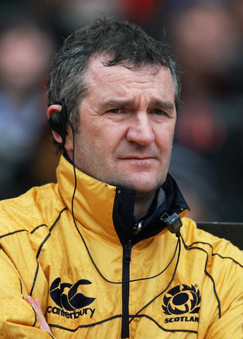Scotland head coach Frank Hadden photographed during a Calcutta Cup clash with England, March 8 2008.