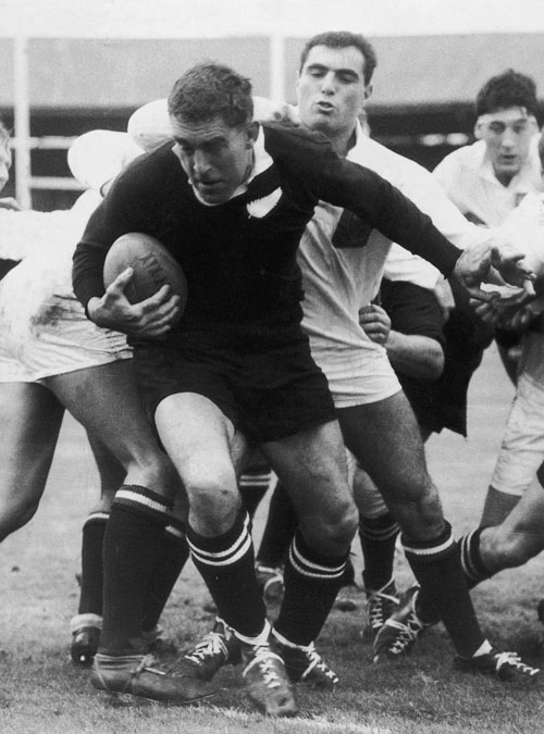Colin Meads  in action during the All Blacks tour in 1967