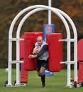 England scrum-half Paul Hodgson in action during training