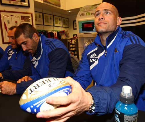 Argentina's Felipe Contepomi takes part in a signing session