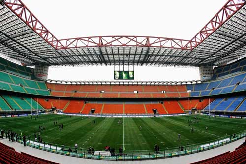 The San Siro Stadium in Milan