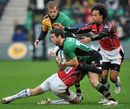 Northampton's Ben Foden is tackled by Alex Goode